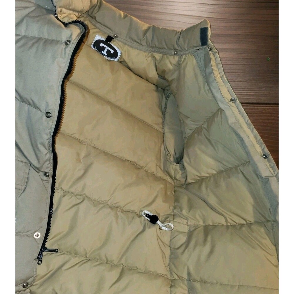 Vintage 70s Trailwise Berkeley Goose Down Puffer Jacket Tan - Picture 5 of 13